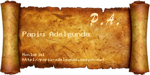 Papiu Adelgunda névjegykártya